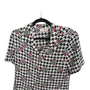 Wellington Essentials vintage checked & floral blouse size 6